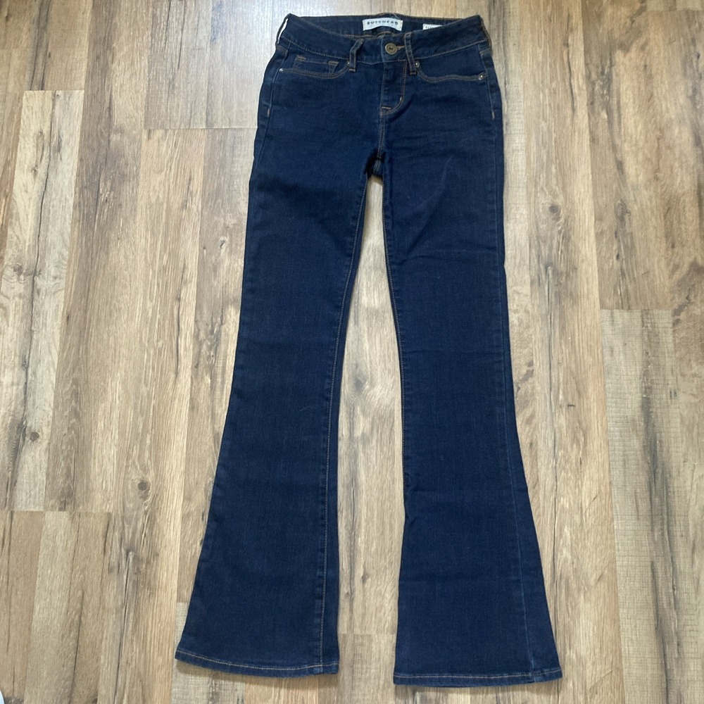 Women's Bullhead Bootcut Jeans Size 1 Short Flare Y2K Style Dark Wash Pac Sun
